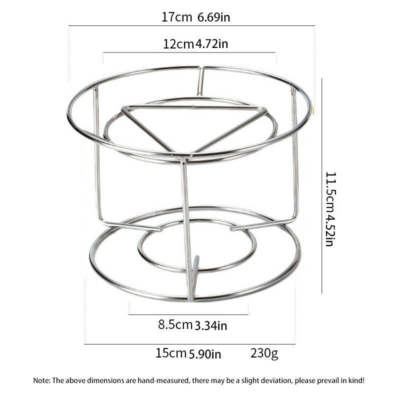 Stainless Steel Stove Rack Dry Pot Holder Outdoor Portable Anti-Scalding