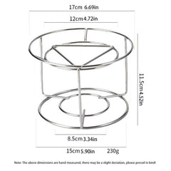 Stainless Steel Stove Rack Dry Pot Holder Outdoor Portable Anti-Scalding