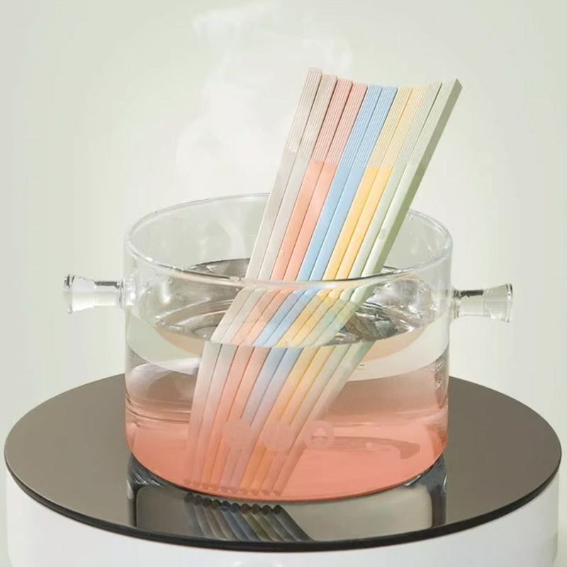 5 Pairs Colorful Chopsticks High Temp Resistance Tableware In/Outdoor