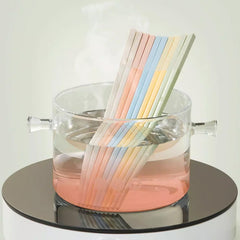 5 Pairs Colorful Chopsticks High Temp Resistance Tableware In/Outdoor