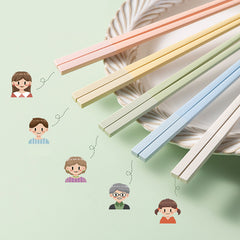 5 Pairs Colorful Chopsticks High Temp Resistance Tableware In/Outdoor