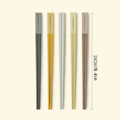 5 Pairs Colorful Chopsticks High Temp Resistance Tableware In/Outdoor