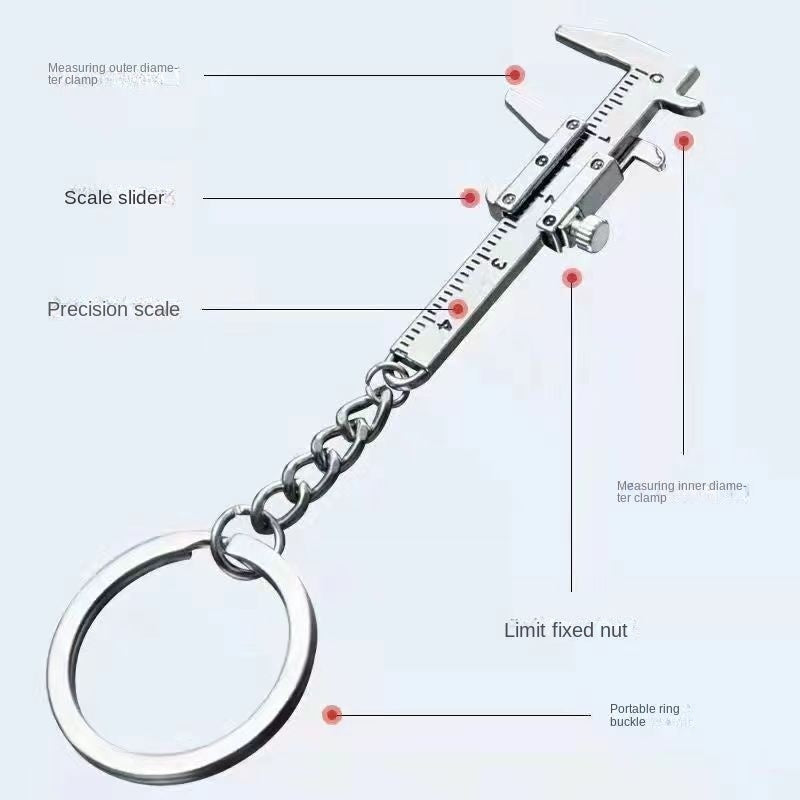 Mini Jade Beads Playing Calipers Game Rulers Jewelry Measuring Tools
