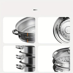 3-Layer Healthy Steamer Kitchen Gadget