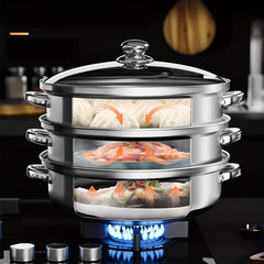 3-Layer Healthy Steamer Kitchen Gadget