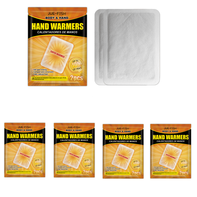 10pcs Hand Warmer Stickers Portable Heating Pads for Autumn and Winter