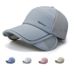 Summer Outdoor Pull out Brim Sun Hat Fishing Visor Hat