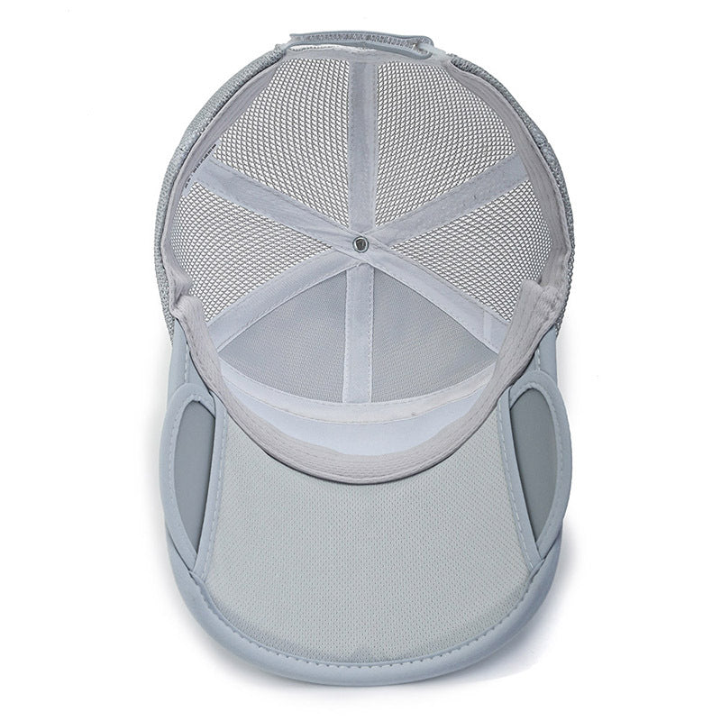 Summer Outdoor Pull out Brim Sun Hat Fishing Visor Hat