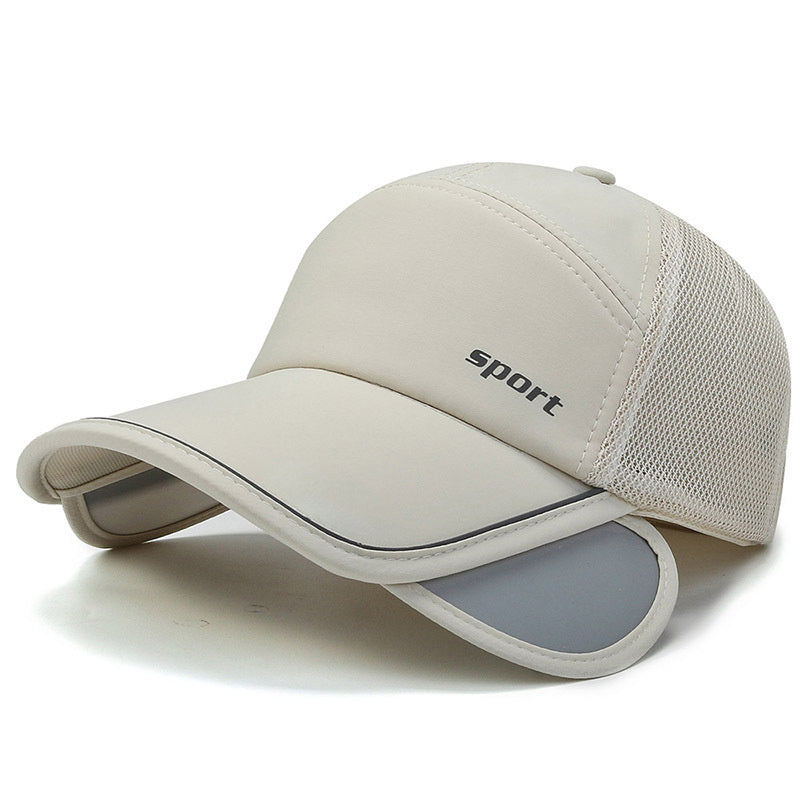 Summer Outdoor Pull out Brim Sun Hat Fishing Visor Hat