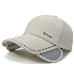 Summer Outdoor Pull out Brim Sun Hat Fishing Visor Hat