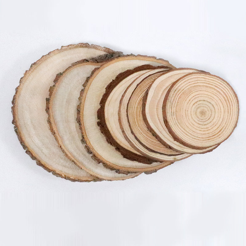 5pcs Large Natural Wood Slices for Centerpieces DIY Craft Decorations