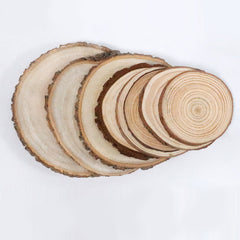 5pcs Large Natural Wood Slices for Centerpieces DIY Craft Decorations