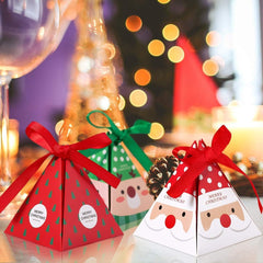 12 Christmas Paper Boxes Treats Candy Chocolate Goodies Christmas Party Supplies