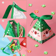 12 Christmas Paper Boxes Treats Candy Chocolate Goodies Christmas Party Supplies