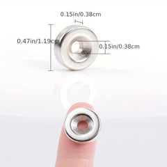 5 Neodymium Disc Magnets With Hole for Locker Refrigerator Science Industrial