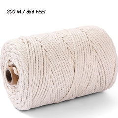 Natural Cotton Cord 3mm X 656 Feet