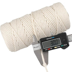 Natural Cotton Cord 3mm X 656 Feet