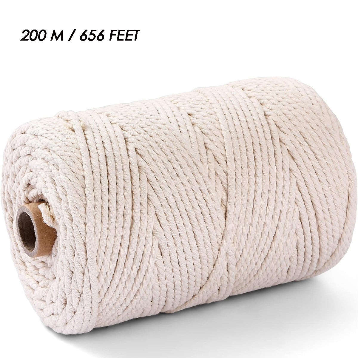 Natural Cotton Cord 3mm X 656 Feet