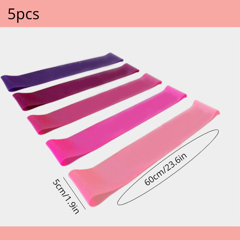 5pcs Yoga Elastic Resistance Band for Leg Hip Lifting Workout