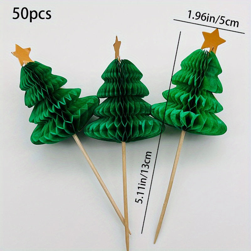 Bamboo Cocktail Picks for Christmas Decorations - 50/100/150PCS