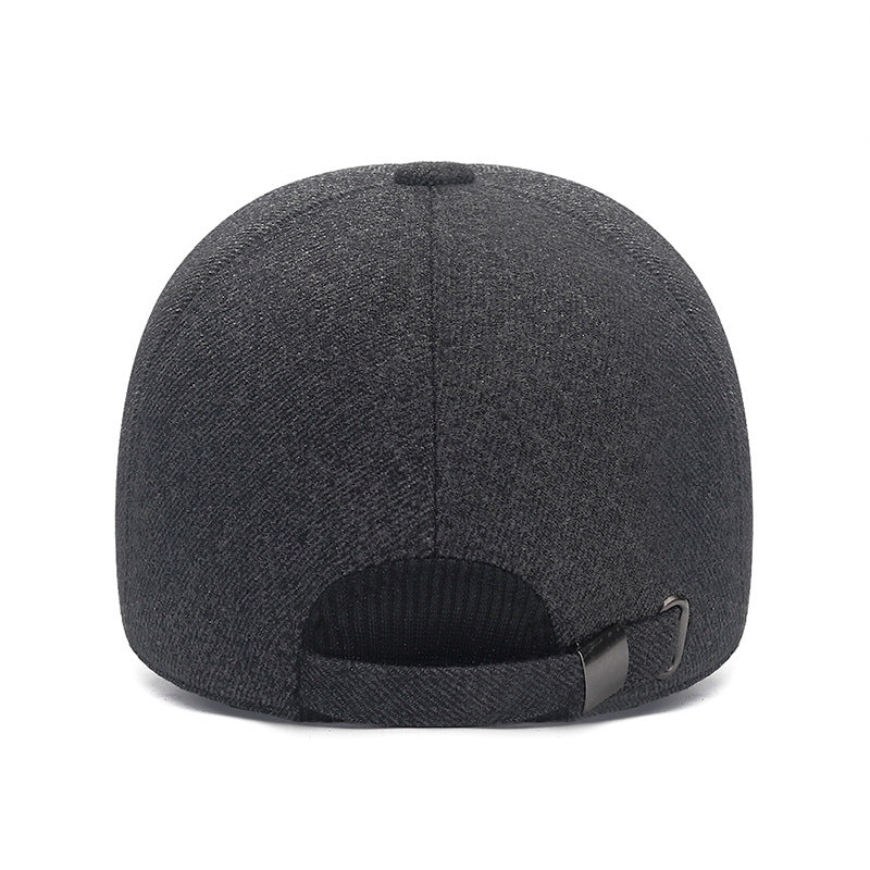 Winter Ear Warmer Baseball Cap Dad Cap Adjustable Plus Velvet Hat