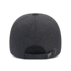 Winter Ear Warmer Baseball Cap Dad Cap Adjustable Plus Velvet Hat