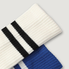 Non-slip Five Toe Grip Sports Socks - Breathable Split Striped Crew Socks
