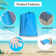 Waterproof Portable Beach Mat for Camping Picnic