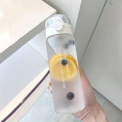 780ml Durable Frosted Plastic Water Bottle for School Office Outdoor Fitness