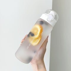780ml Durable Frosted Plastic Water Bottle for School Office Outdoor Fitness