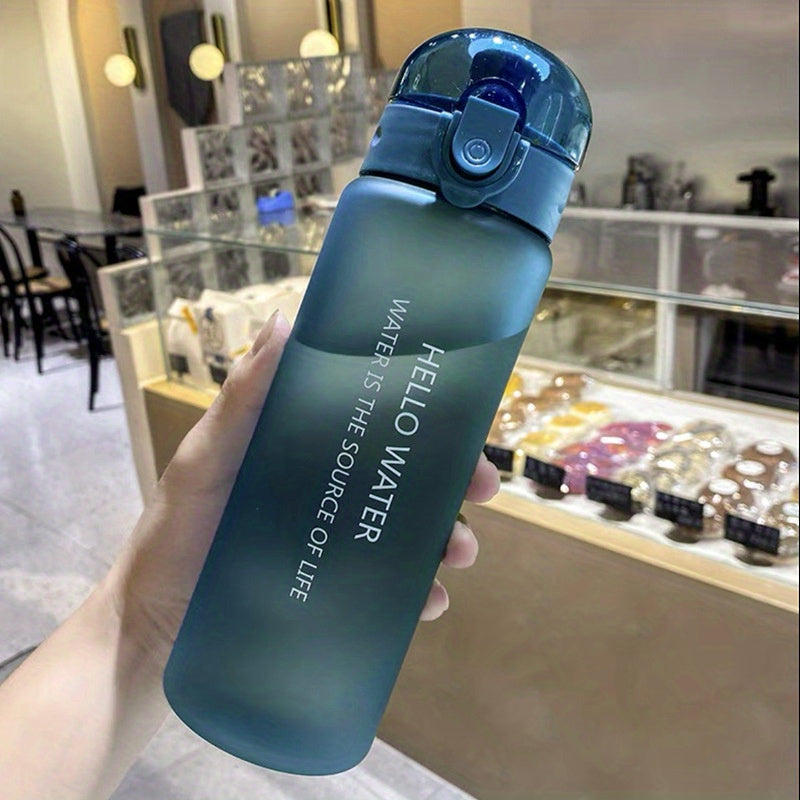 780ml Durable Frosted Plastic Water Bottle for School Office Outdoor Fitness