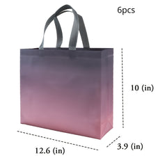 6pcs Gradient Colored Gift Bag - Reusable Leak Proof Bag