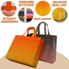 6pcs Gradient Colored Gift Bag - Reusable Leak Proof Bag