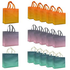 6pcs Gradient Colored Gift Bag - Reusable Leak Proof Bag