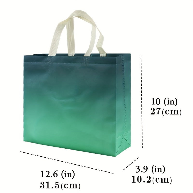 6pcs Gradient Colored Gift Bag - Reusable Leak Proof Bag
