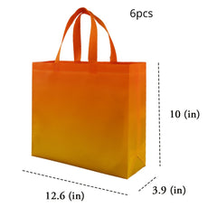 6pcs Gradient Colored Gift Bag - Reusable Leak Proof Bag