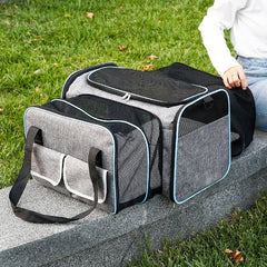 Cat Bag Portable Pet Bag For Going Out Foldable Expandable Backpack