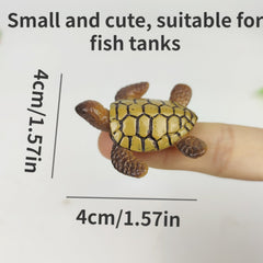 2pcs Mini Sea Turtle Fish Tank Decoration DIY Landscape Material