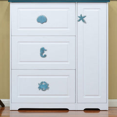 Retro Ocean Style Cast Iron Starfish Handle for Cabinet Door Children's Room
