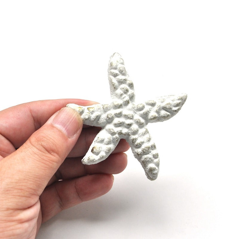 Retro Ocean Style Cast Iron Starfish Handle for Cabinet Door Children's Room
