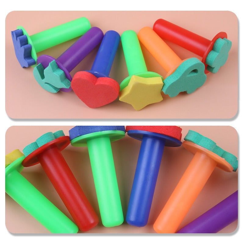 DIY Painting Sponge Seal Brush Set for Children