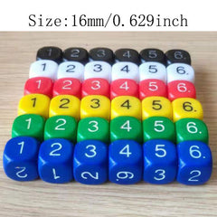 10pcs Rounded 16mm Dice Christmas Halloween Gift