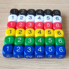 10pcs Rounded 16mm Dice Christmas Halloween Gift