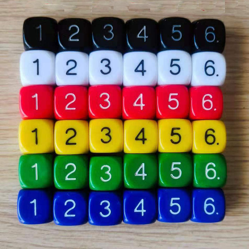 10pcs Rounded 16mm Dice Christmas Halloween Gift