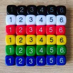 10pcs Rounded 16mm Dice Christmas Halloween Gift