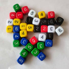 10pcs Rounded 16mm Dice Christmas Halloween Gift