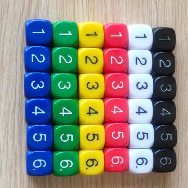 10pcs Rounded 16mm Dice Christmas Halloween Gift