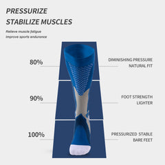 Men's Over The Knee High Sport Socks Nylon Blend Comfy Breathable Socks