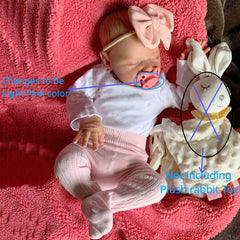 20in Reborn Doll 3D Skin & Veins Soft Silicone Realistic Newborn Princess Toy