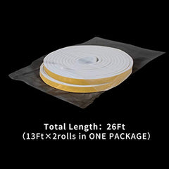 High Density Foam Tape Neoprene Rubber Adhesive Weatherstrip Door Seal